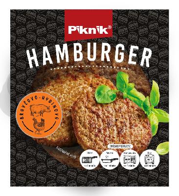 Hamburger s svinjino in perutnino Picnic 250g