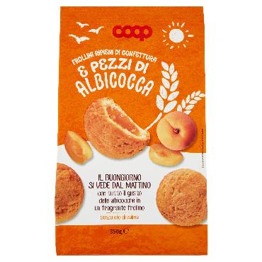 COOP piškoti, polnjeni z marelico 350 g Italija