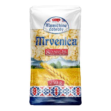 COOP Mrvenica pšenične testenine z 8 jajci 250 g MD