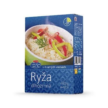 COOP Dolgozrnati riž v kuhanih vrečkah 4x120g TK
