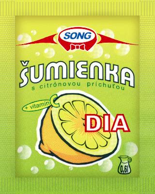 Šumeča pijača z okusom limone DIA 14 g