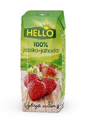 Pozdravljeni, 100% jabolko-jagoda, 250 ml TPP