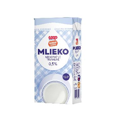 COOP Nizkokalorično mleko UHT 0,5% 1L DC