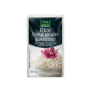 COOP dolgozrnati jasminov riž 500g Premium