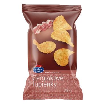 COOP Čips s slanino 200g TK