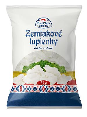 COOP krompirjevi čips belo soljen 75g MD