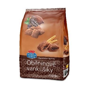 COOP Žitne blazinice s čokoladnim nadevom 200g TK