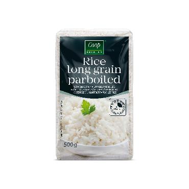 COOP Dolgozrnati parbojeni riž 500g Premium