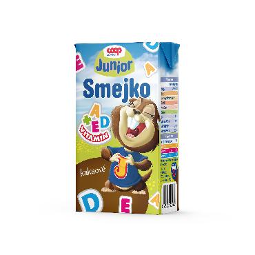COOP Mleko z okusom čokolade Smiley 250ml Junior