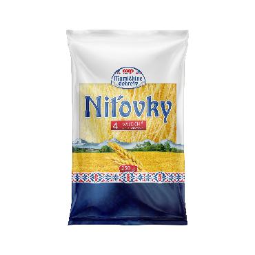 COOP Nitovke pšenične testenine s 4 jajci 250 g MD