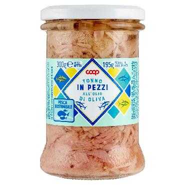 COOP koščki tune v olivnem olju 300 g Italija