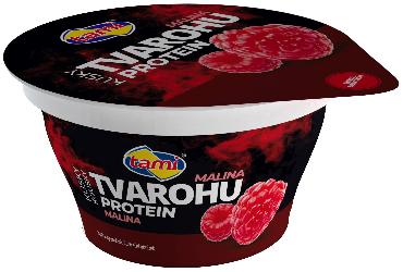 Sladica Koščki skute beljakovinski malina 150g
