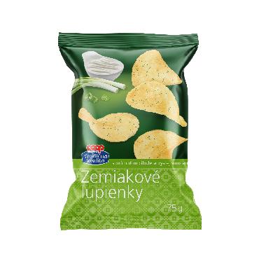 COOP Čips s čebulo in smetano 75g TK