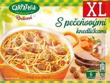 Karpatska juha z jetrnimi cmoki. Cel lonec 82 g
