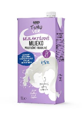 COOP Polposneto mleko brez laktoze 1,5% 1L TV