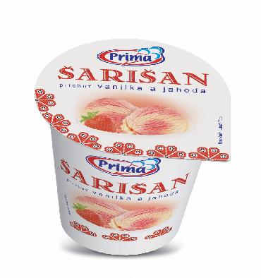 Šarišan sladoled vanilija in jagoda 350 ml