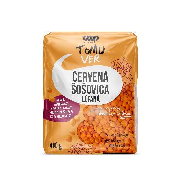 COOP Rdeča leča, olupljena, 400 g TV