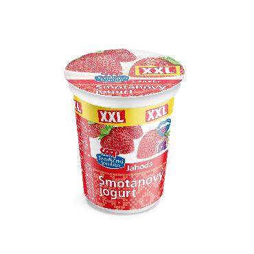 COOP Kremni jogurt XXL jagoda 200g TK